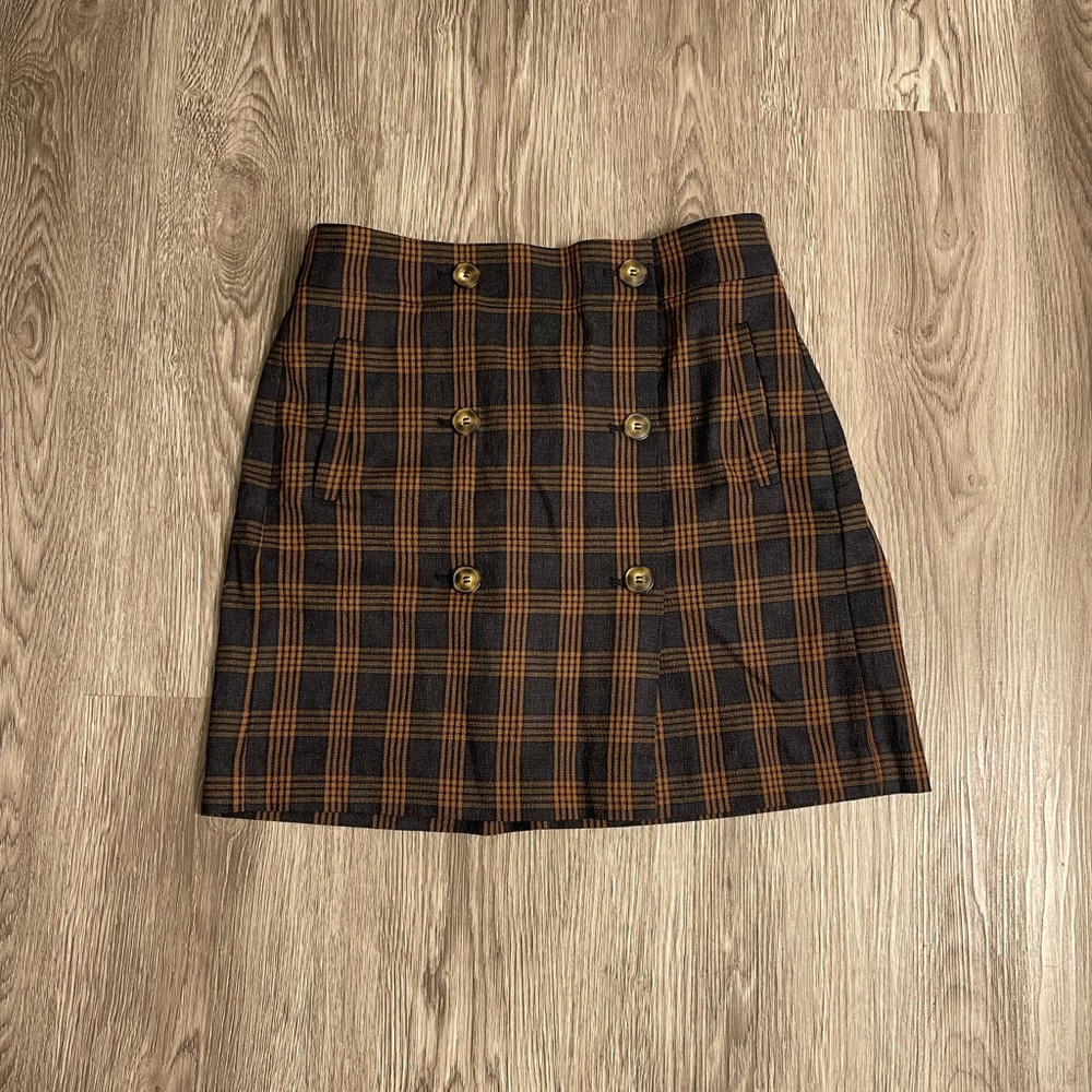 Madewell Plaid Skirt